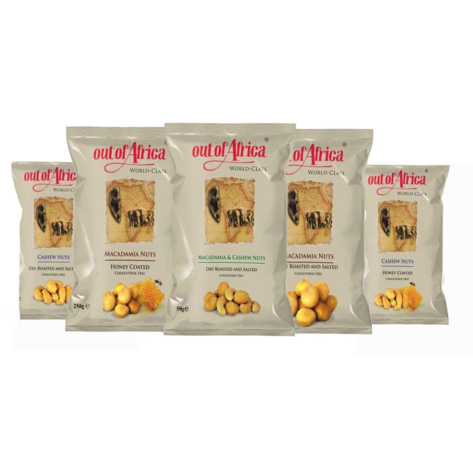 Out of Africa Nuts (Salted & Roasted or Honey-Coated)