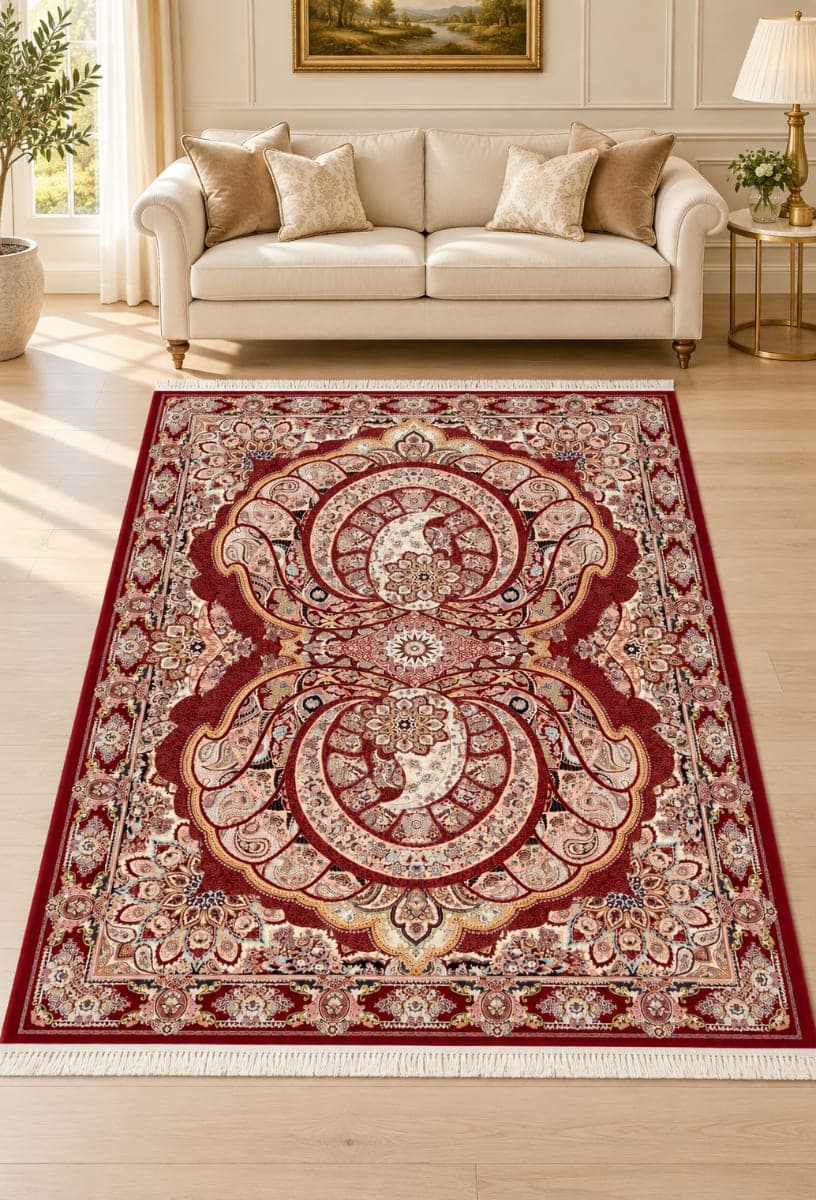 Royal Tapis Classic Burgundy Rug